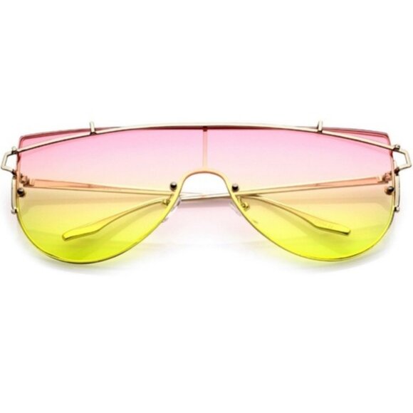 Y2K Shield Sunglasses - Picture 3 of 10